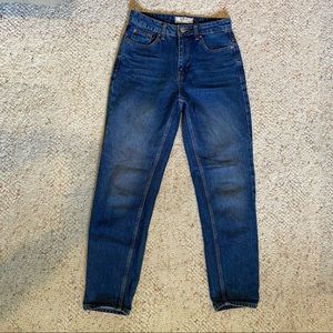 Free People High Waisted Straight Jeans